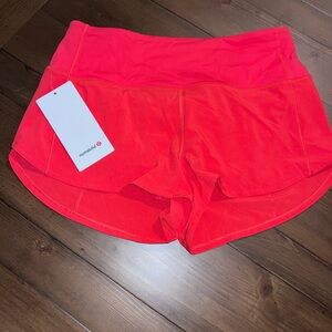 lululemon athletica Red Athletic Shorts